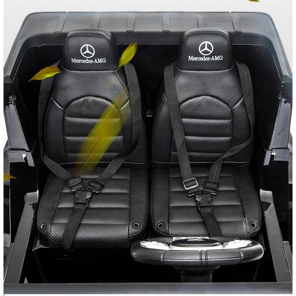 Продукт Двуместен акумулаторен джип Mercedes-Benz G63 AMG Licensed 24V,MP3, с меки гуми и кожена седалка, 4X4 - 0 - BG Hlapeta